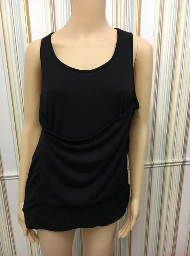 Cotton t-shirt dress with round neck and short A-line skirt in blue, available for men and women
