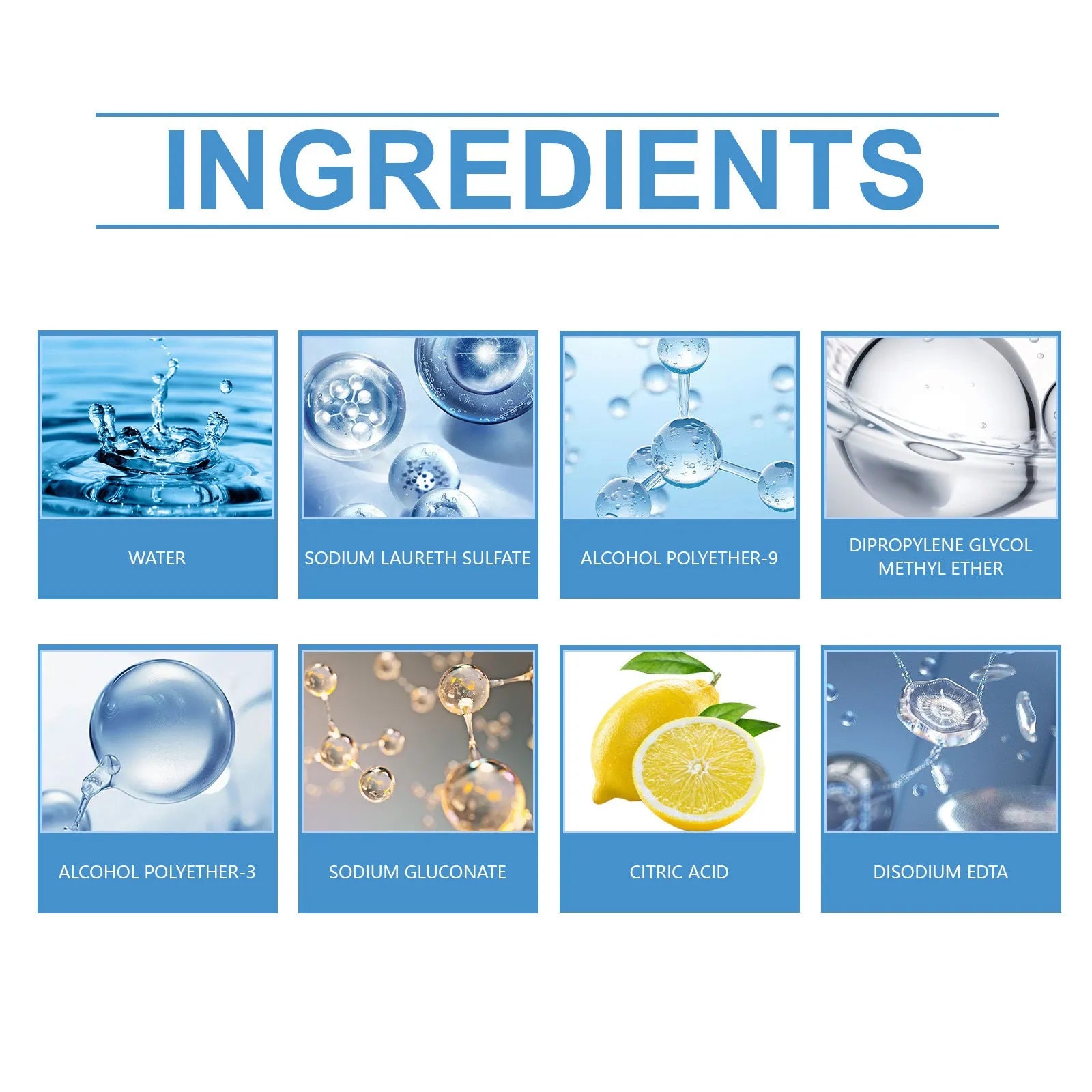 60ml car foam wash cleaning solution in a compact bottle with cleaning ingredient list
