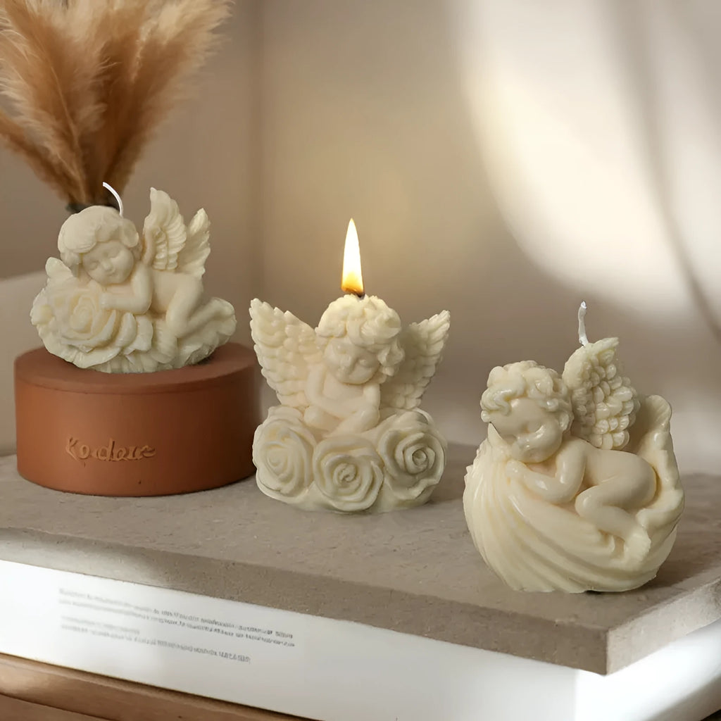 Silicone candle soap mold in irregular shape with modern simplicity style, OPP packed