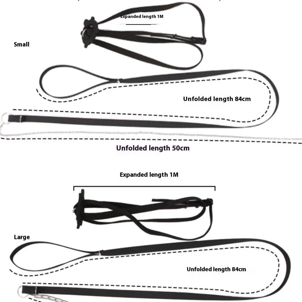 Yellow adjustable turtle walking harness with bell and traction rope for small pets under 6 kg
