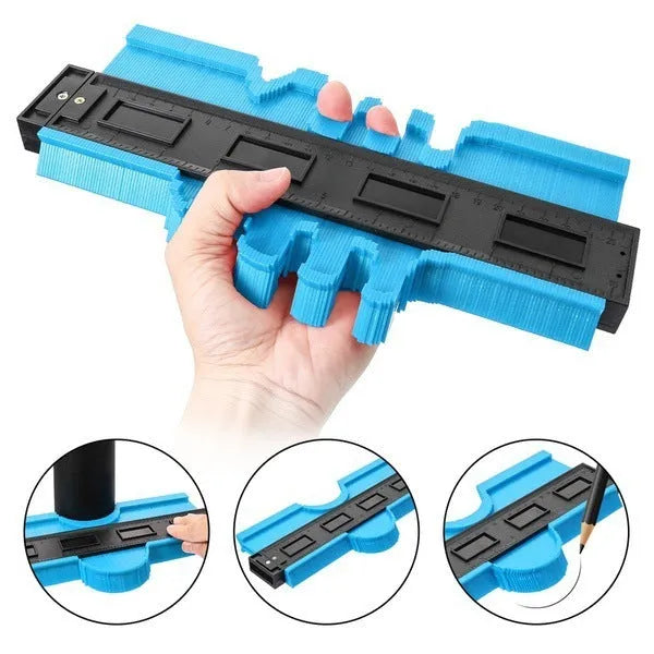 ABS contour gauge profile gauge 12cm 25cm blue green red for carpentry measurement