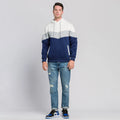 Men's solid colour thickened polyester oversized pullover hoodie with hood, long sleeves, round neck, loose fit, spring autumn casual wear, available in army green.