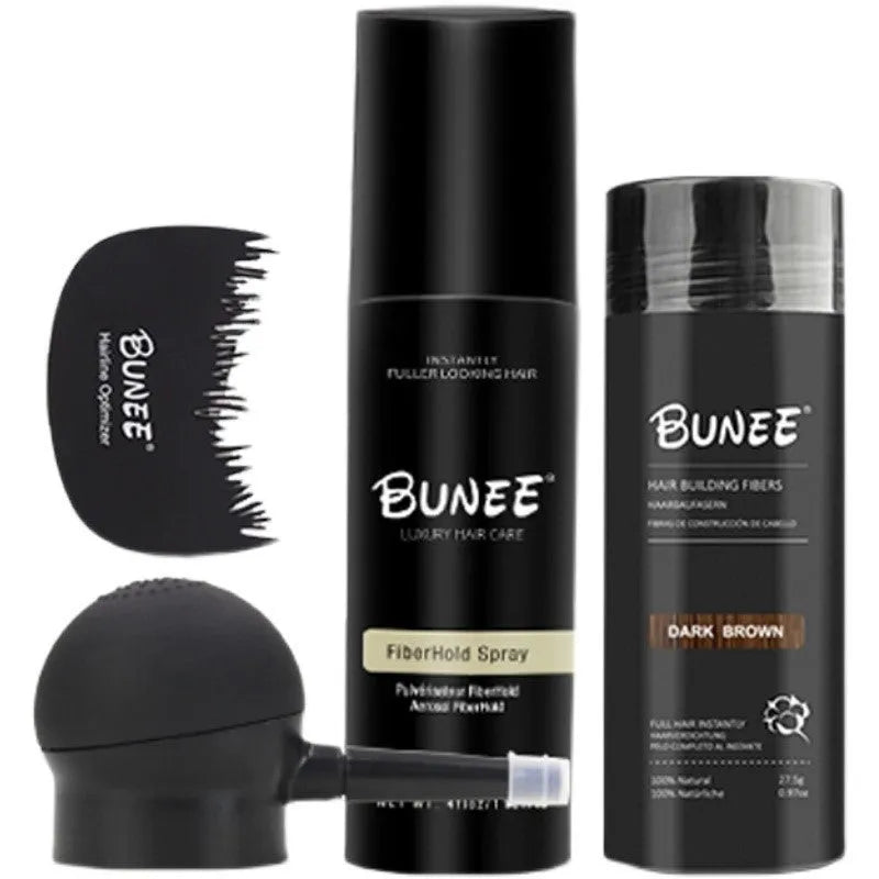 Dense Hair Fibre Powder 275g canister with special nozzle and styling spray bottle