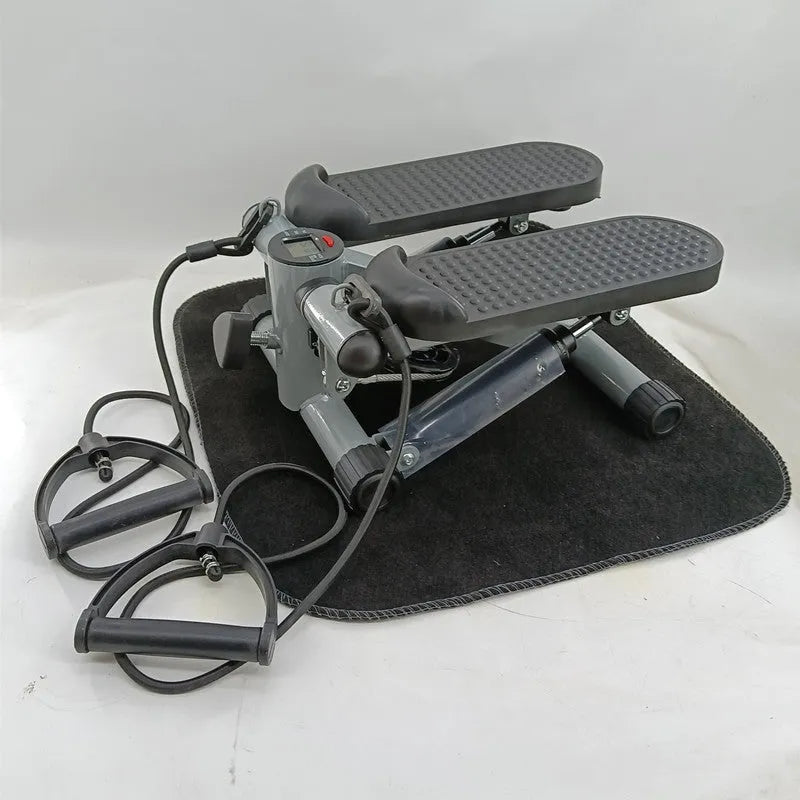 Silver grey hydraulic resistance pedal machine for waist slimming exercises