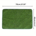 Artificial grass dog toilet training mat with non-slip backing, shown in three available sizes.