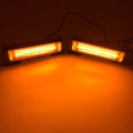 Yellow aluminium alloy LED strobe warning light with 160mm housing