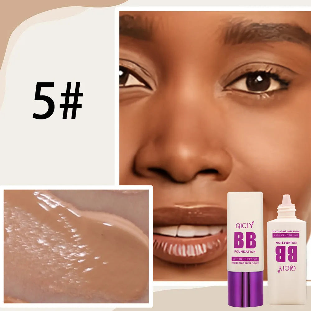 Feeding bottle BB cream liquid foundation concealer in 10 colour shades for brightening and repair