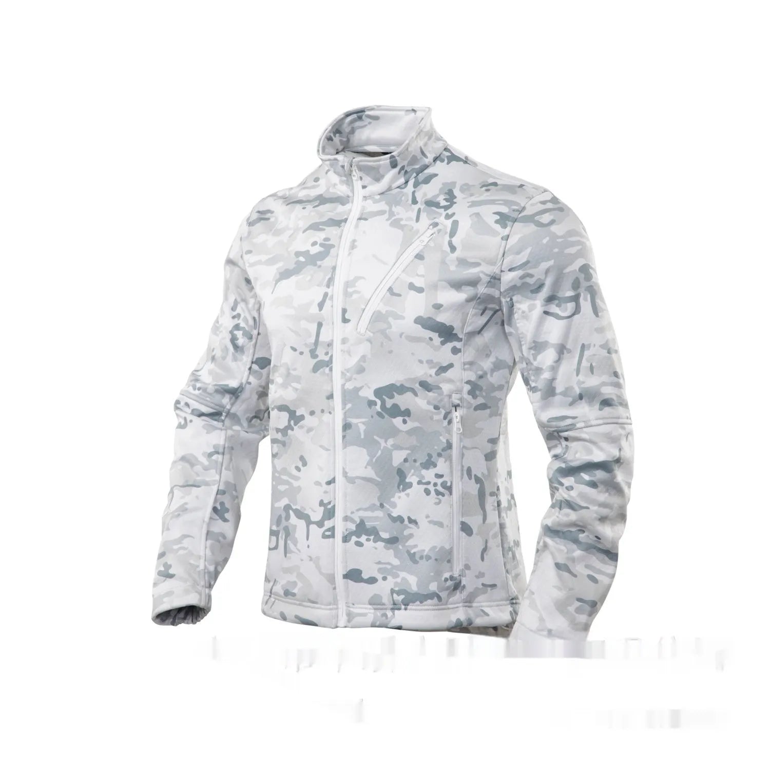 Men's camouflage fleece coat in Scorpion pattern for outdoor mountaineering activities