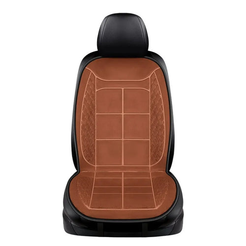 Car seat heating cushion in beige, black, and coffee colours for single, double, and rear seats