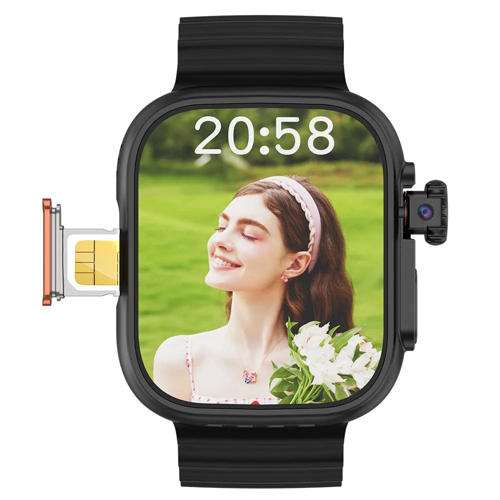 Electronic youth smart watch with step counter and waterproof design, available in black, gold, pink, silver white