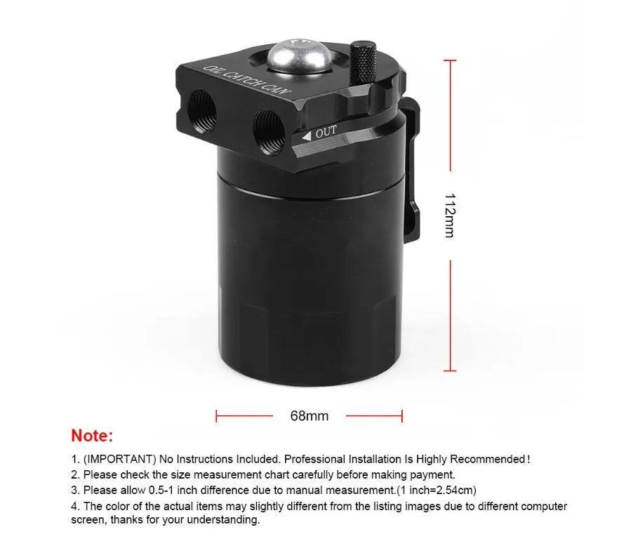 Aluminum alloy oil separator for Ford Expedition in black, blue, red and silver colour options
