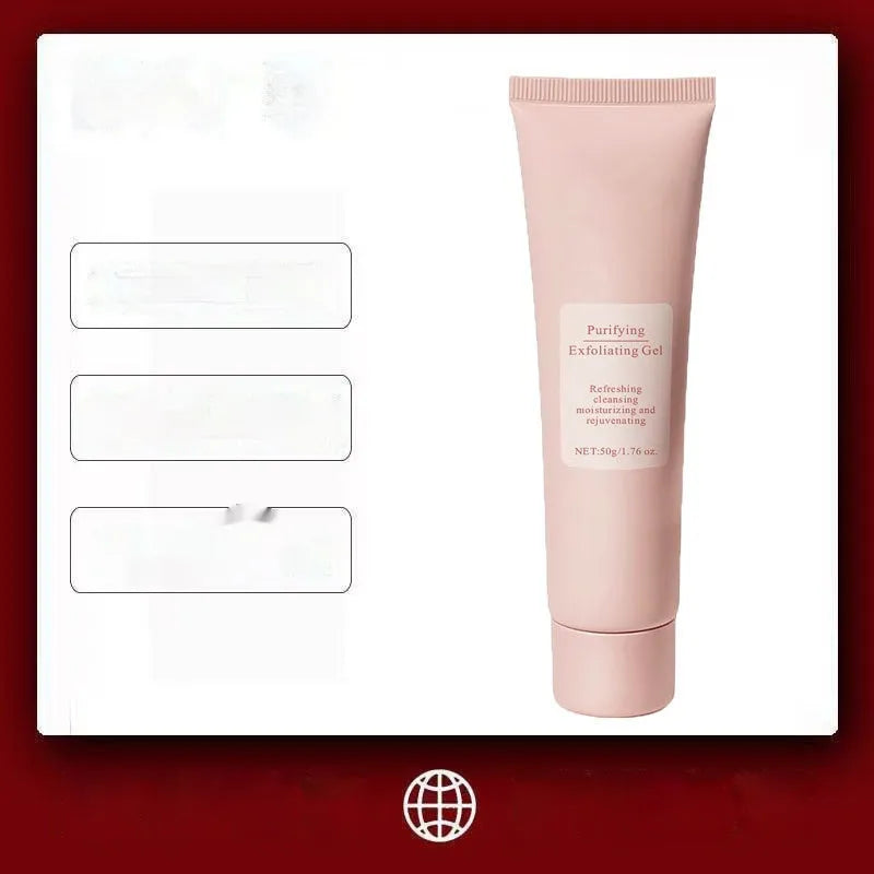 132g moisturising facial exfoliating gel scrub in container