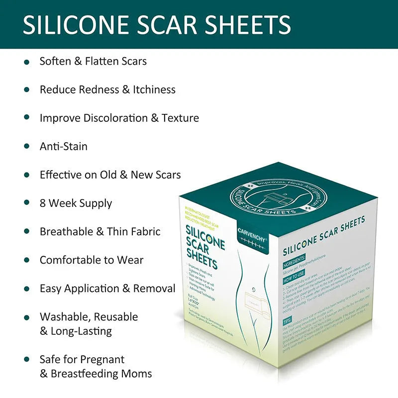 3 metre silicone scar tape strip roll in beige colour with pomegranate and glycerin ingredients