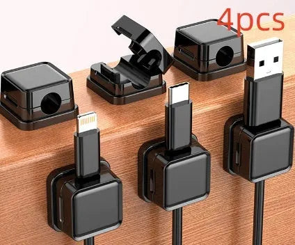 ABS data cable wall-mounted storage organiser 22mm x 22mm Black Orange for office car home kitchen