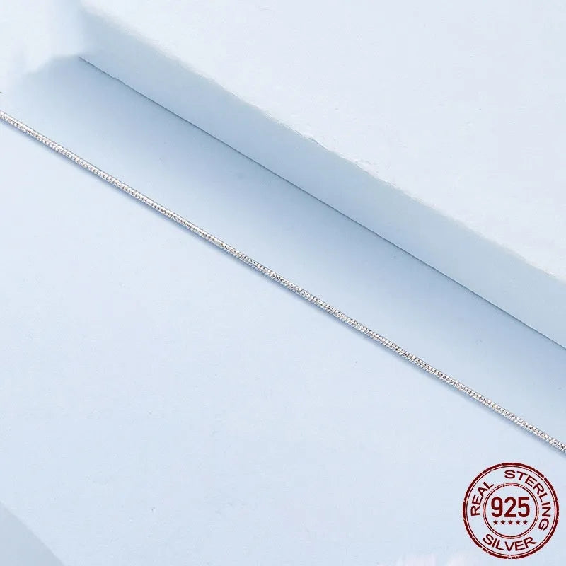 S925 sterling silver snake bones chain bracelet for women, electroplated finish, colour BSB226