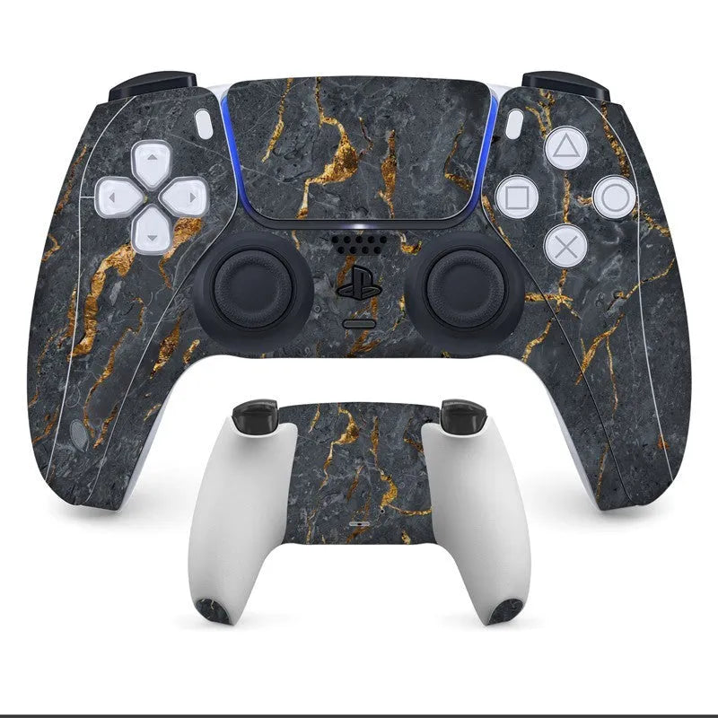 PS5 controller protection stickers with micro-frosted surface for scratch resistance and improved grip
