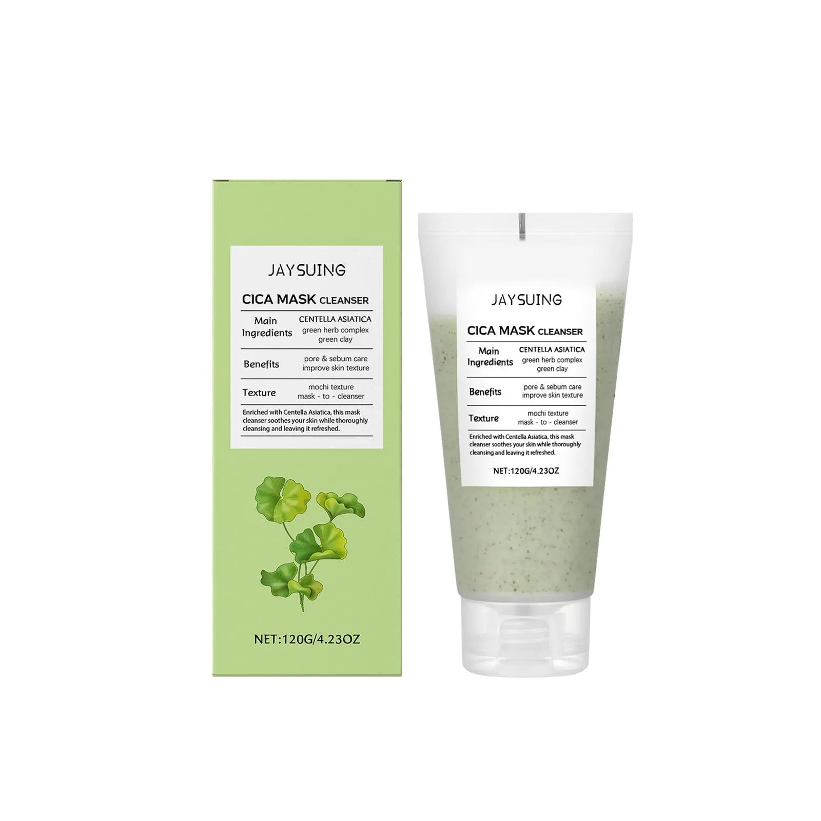 Centella Asiatica Soothing Facial Cleanser 120g tube for sensitive skin with botanical extracts