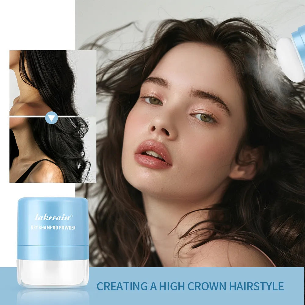 5g disposable hair dry cleaning powder with sponge headband and mirror for bangs refresh