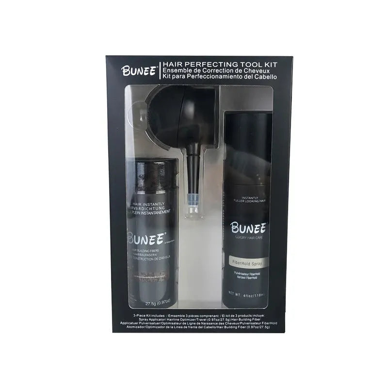 Dense Hair Fibre Powder 275g canister with special nozzle and styling spray bottle