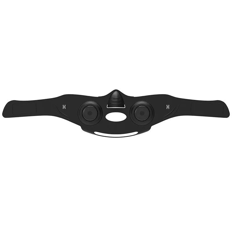 Black handheld photon facial mask beauty device with USB cable and adjustable settings.
