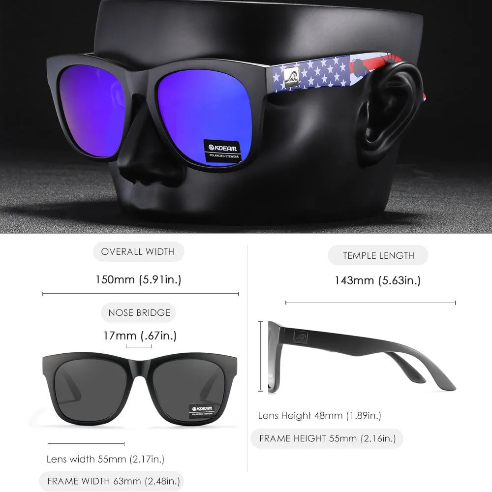 Thickened polarised sunglasses with TAC lenses and PC frame in colour option C2