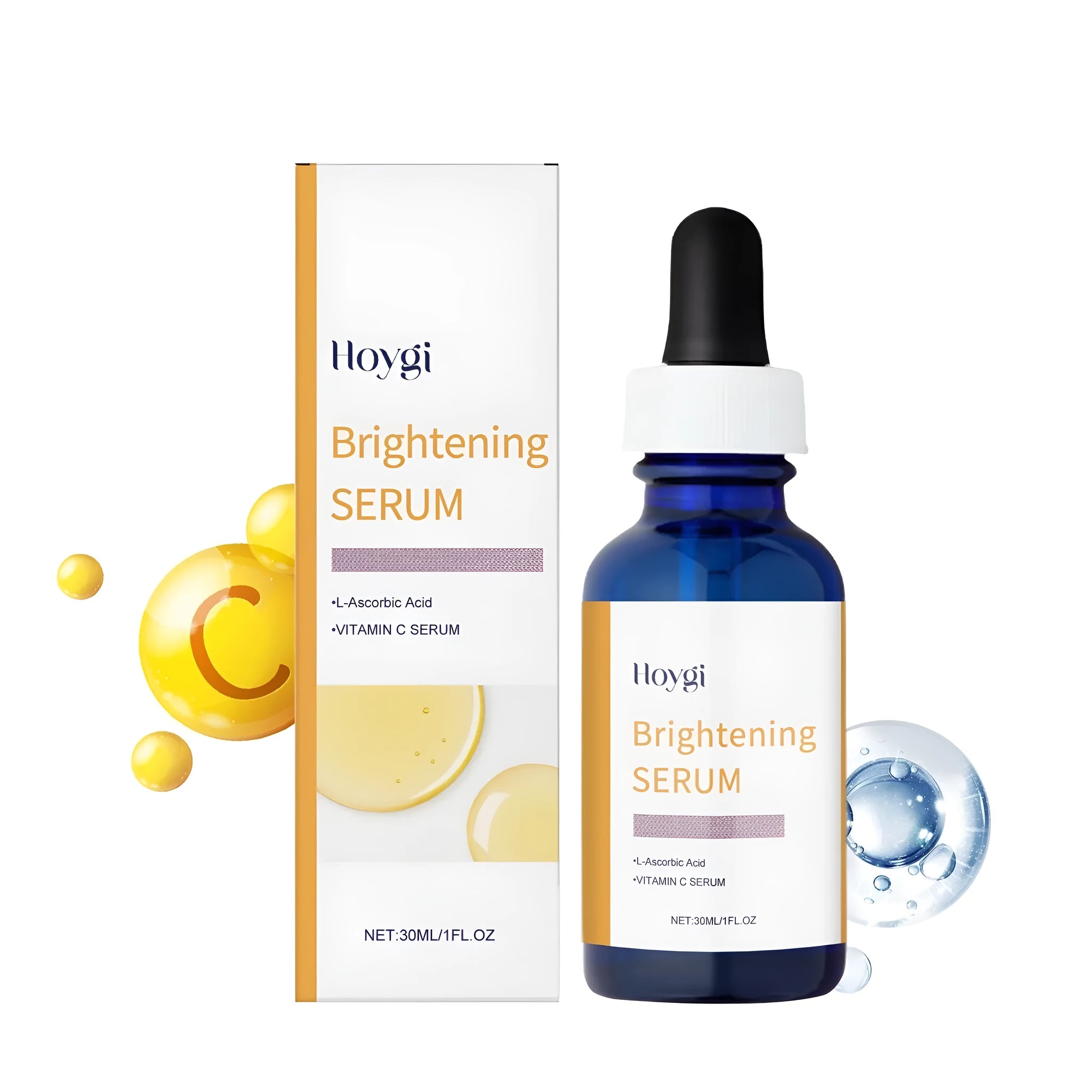 30ml bottle of vitamin C serum essence with vitamin E for facial skincare