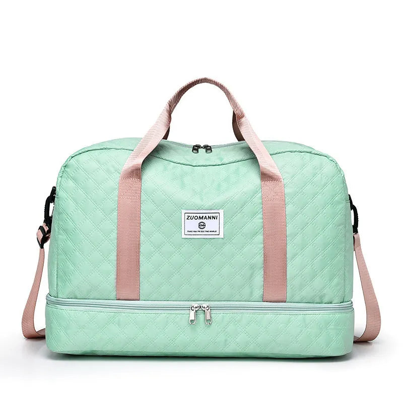 Large polyester oxford cloth leisure travel bag with a 36-55 litre capacity for buggies.