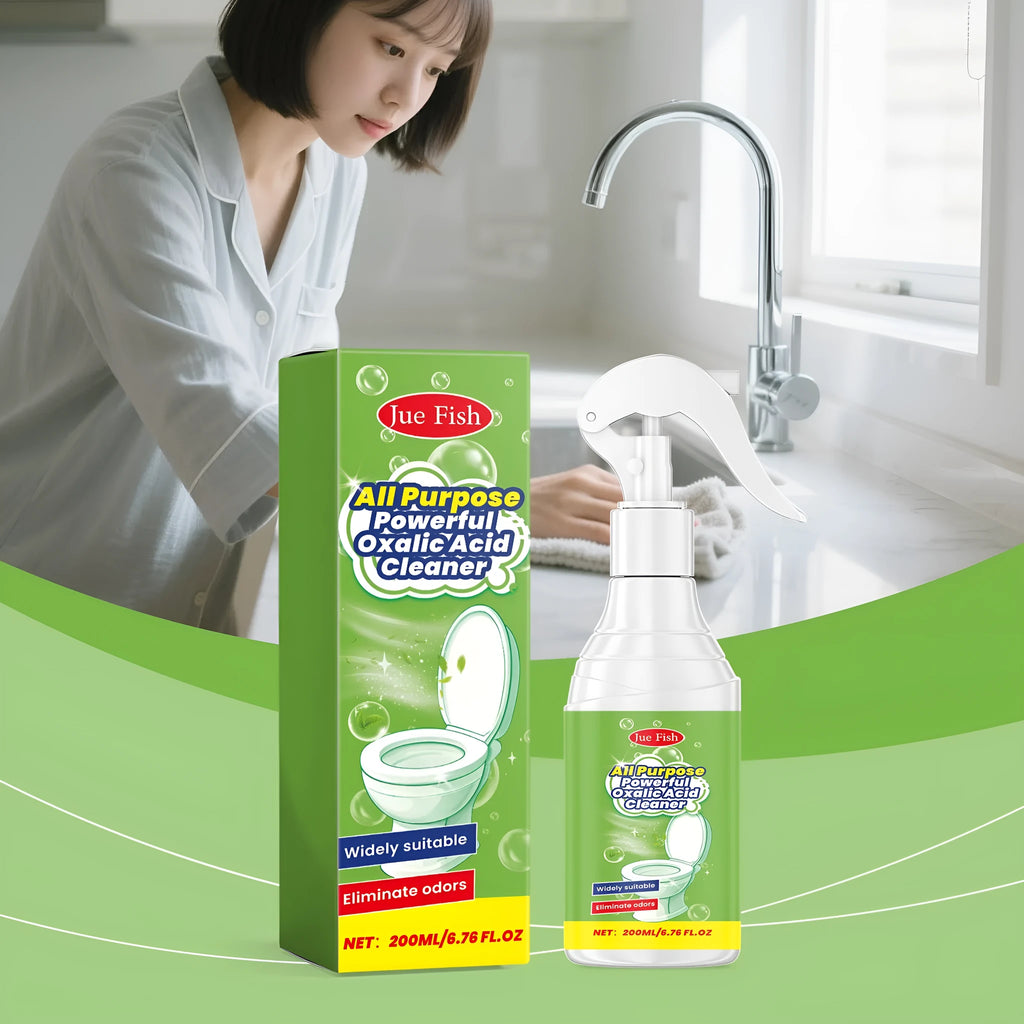 200ml multi-functional household grease cleaning spray bottle on a kitchen worktop.