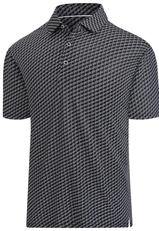 Men's 3D printed short sleeve t-shirt in Japanese retro style with mesh polyester fabric and zip details.