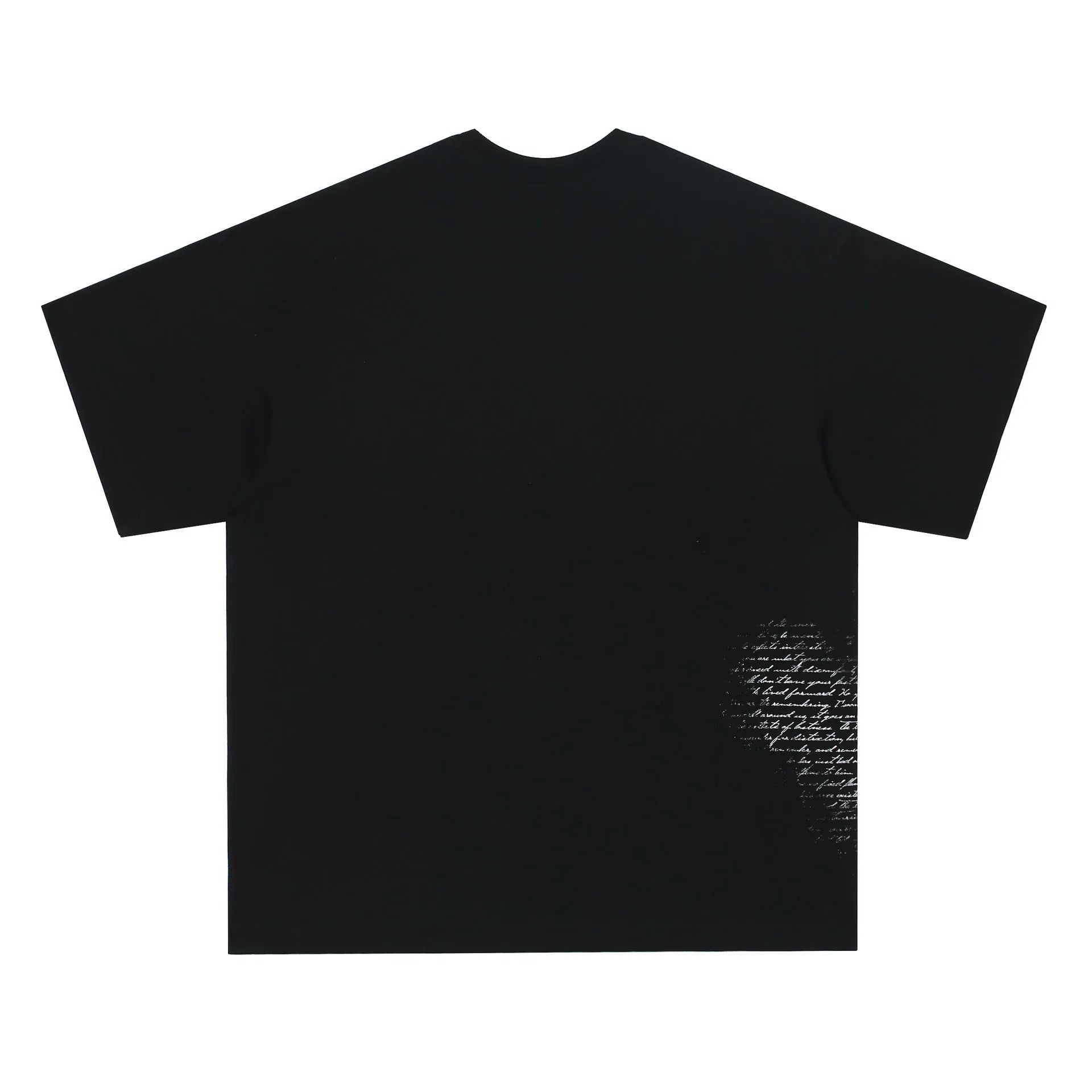 Retro hip hop gothic letter T-shirt in pure cotton black or white for teenagers