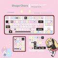 Shugo Chara MOA five-sided sublimation custom PBT key cap for mechanical keyboards in blister packaging