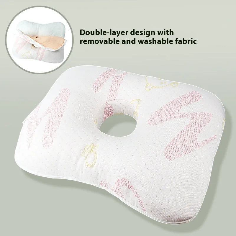 Adult single hole ear pillow for beauty salon procedures with detachable cover options