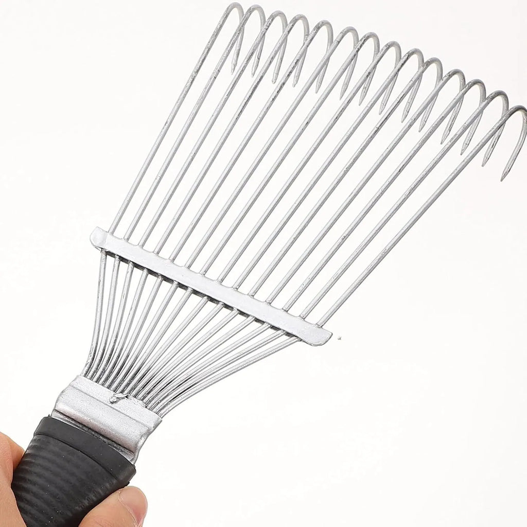 Stainless steel dematting brush rake for grooming horses and large dogs