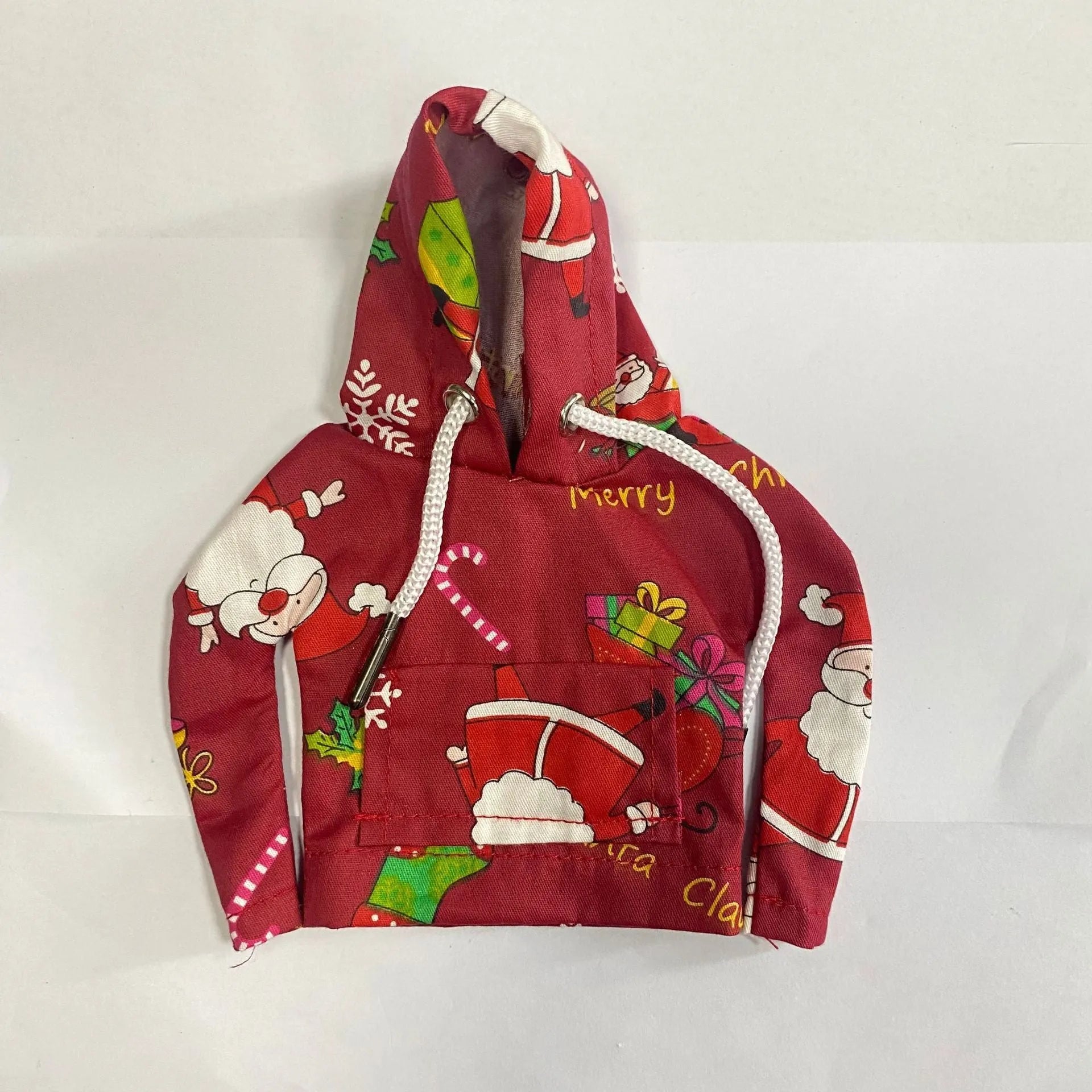 Cotton handbrake cover for car gear lever in multicolour Christmas design