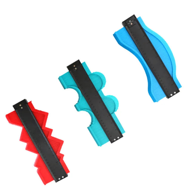 ABS contour gauge profile gauge 12cm 25cm blue green red for carpentry measurement