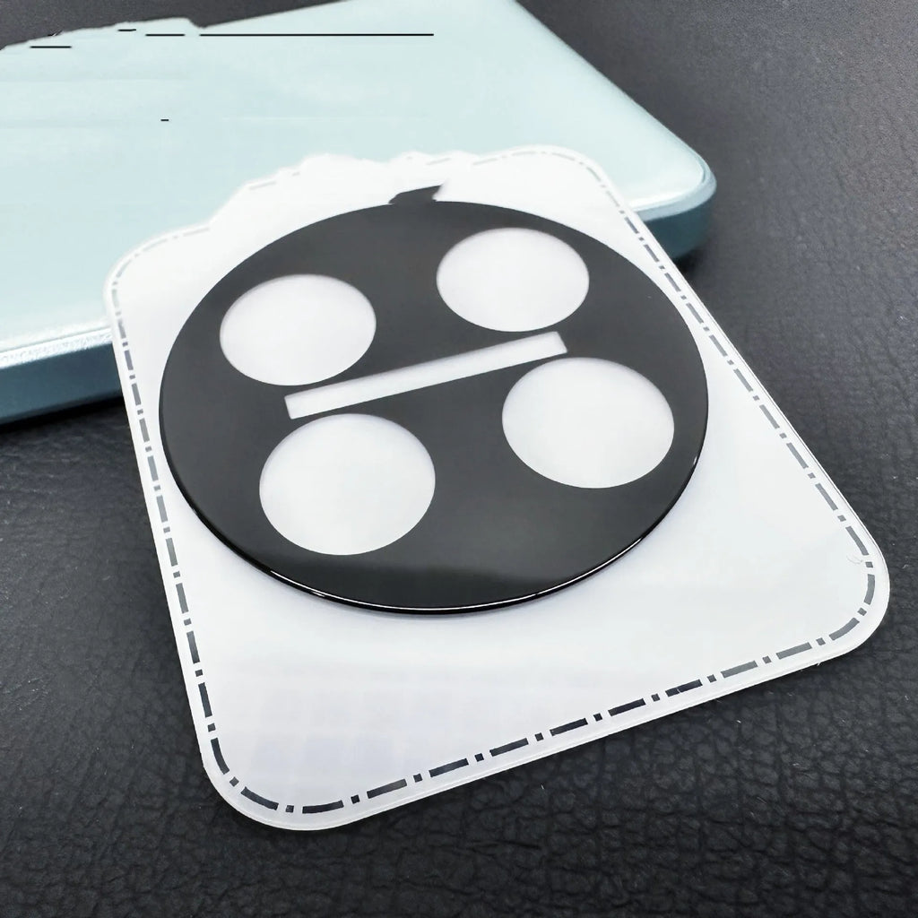 Tempered glass lens protector with black ring silk screen finish for OnePlus smartphones
