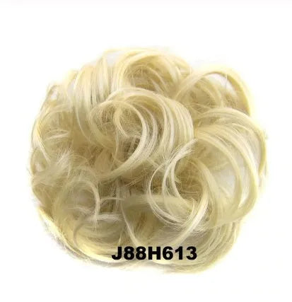 Hair ring adjustable wig band in burgundy colour on white background