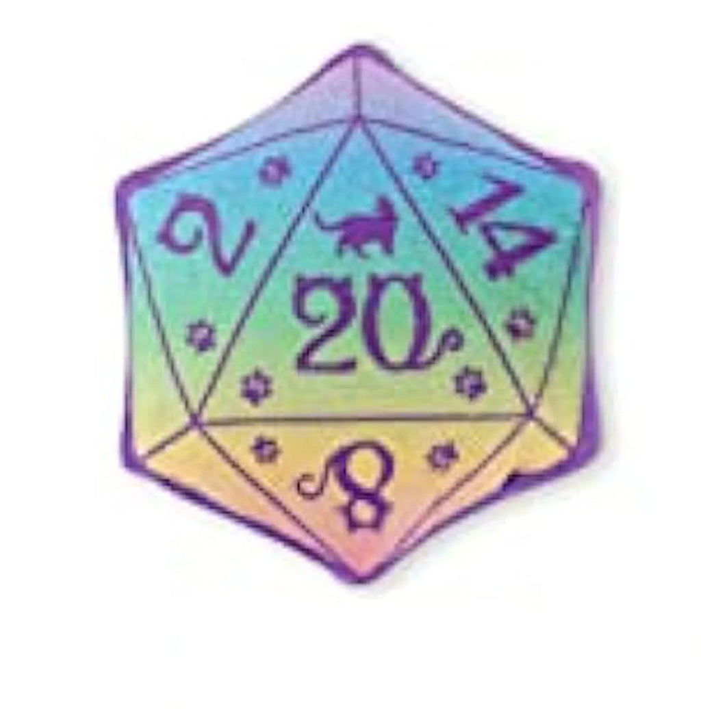 Dice-shaped catnip toy in four colour options for DND gaming cat play
