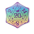 Dice-shaped catnip toy in four colour options for DND gaming cat play