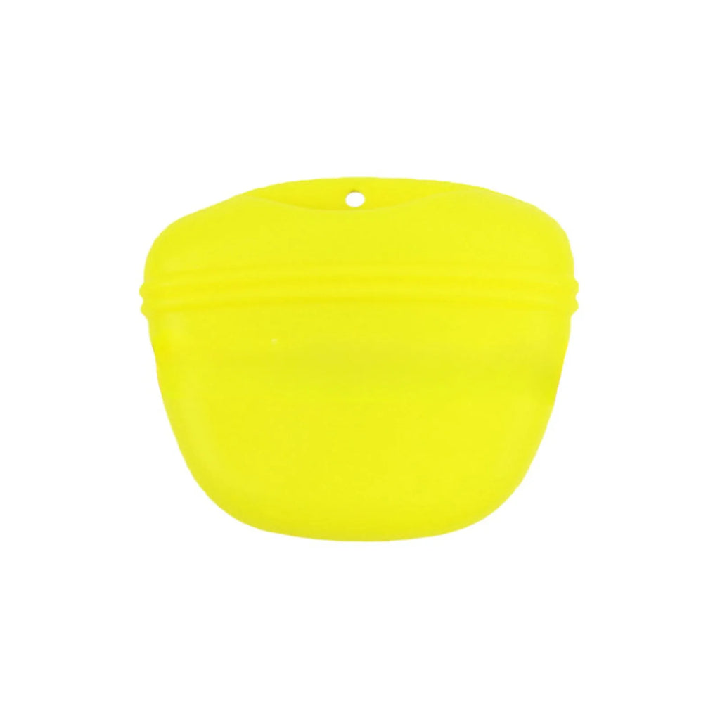 Silicone dog training waist bag with clip and magnet closure in multiple colour options