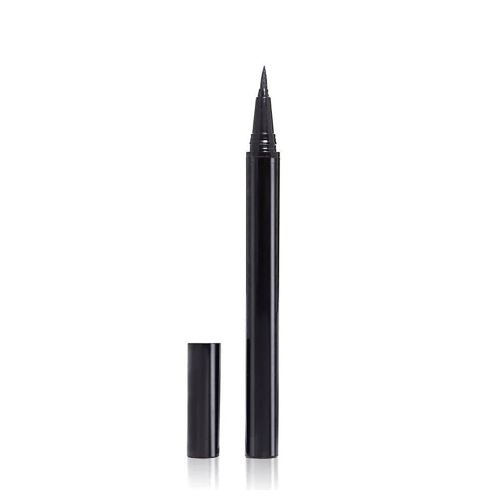 Black self-adhesive eyeliner pen with built-in lash glue for false eyelash application
