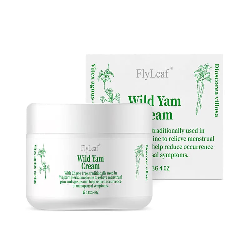 Wholesale wild yam moisturising cream 113g for face and body in a white jar