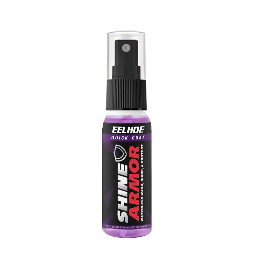 Purple automobile nano coating spray bottle for car protection with hand spray application