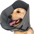 Adjustable polyester pet recovery collar in casual style, shown in L, M, and XL sizes.