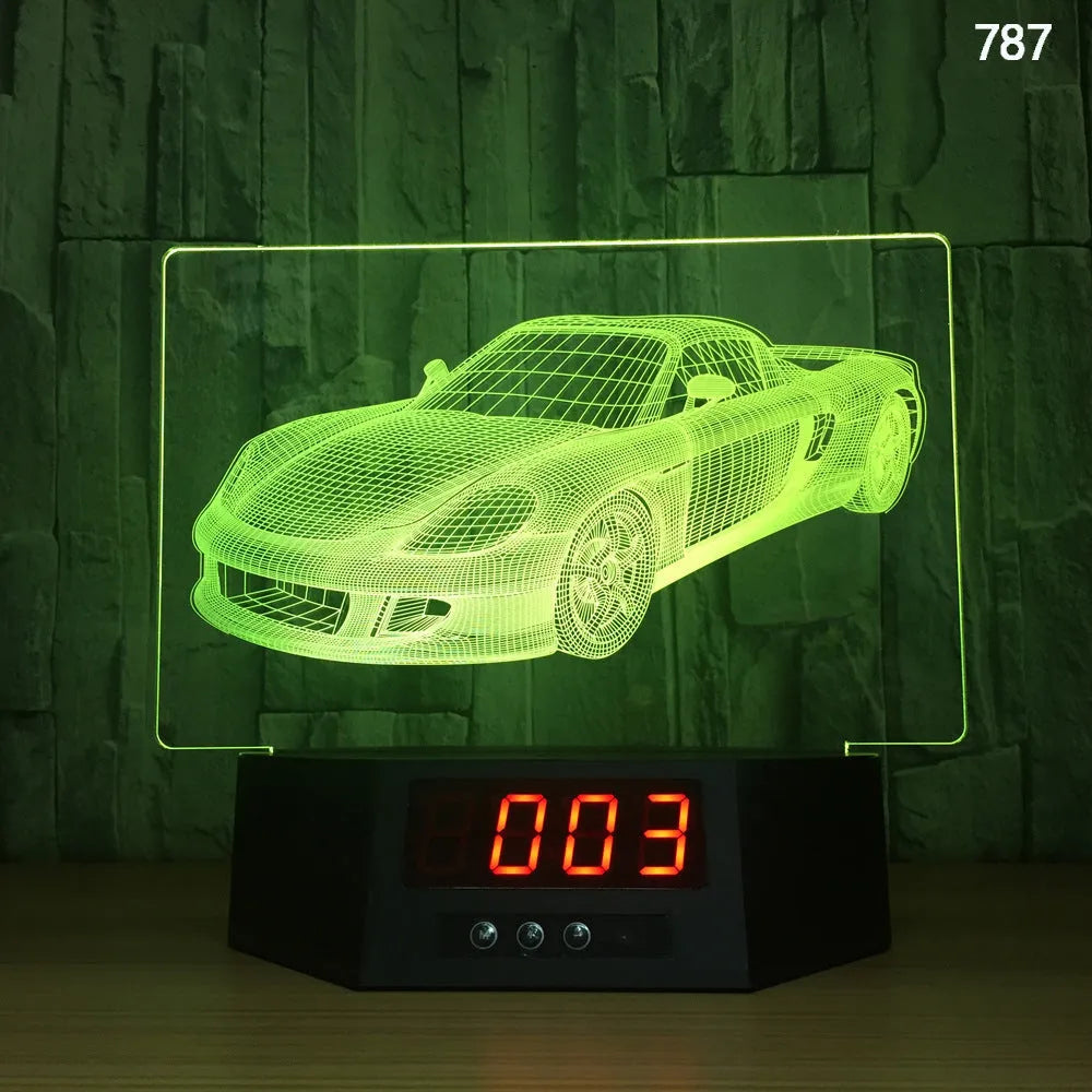 3D glowing electronic dolphin night light with remote control on table