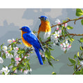 Custom hand-painted digital oil painting of an animal in an idyllic scenery style on linen canvas.