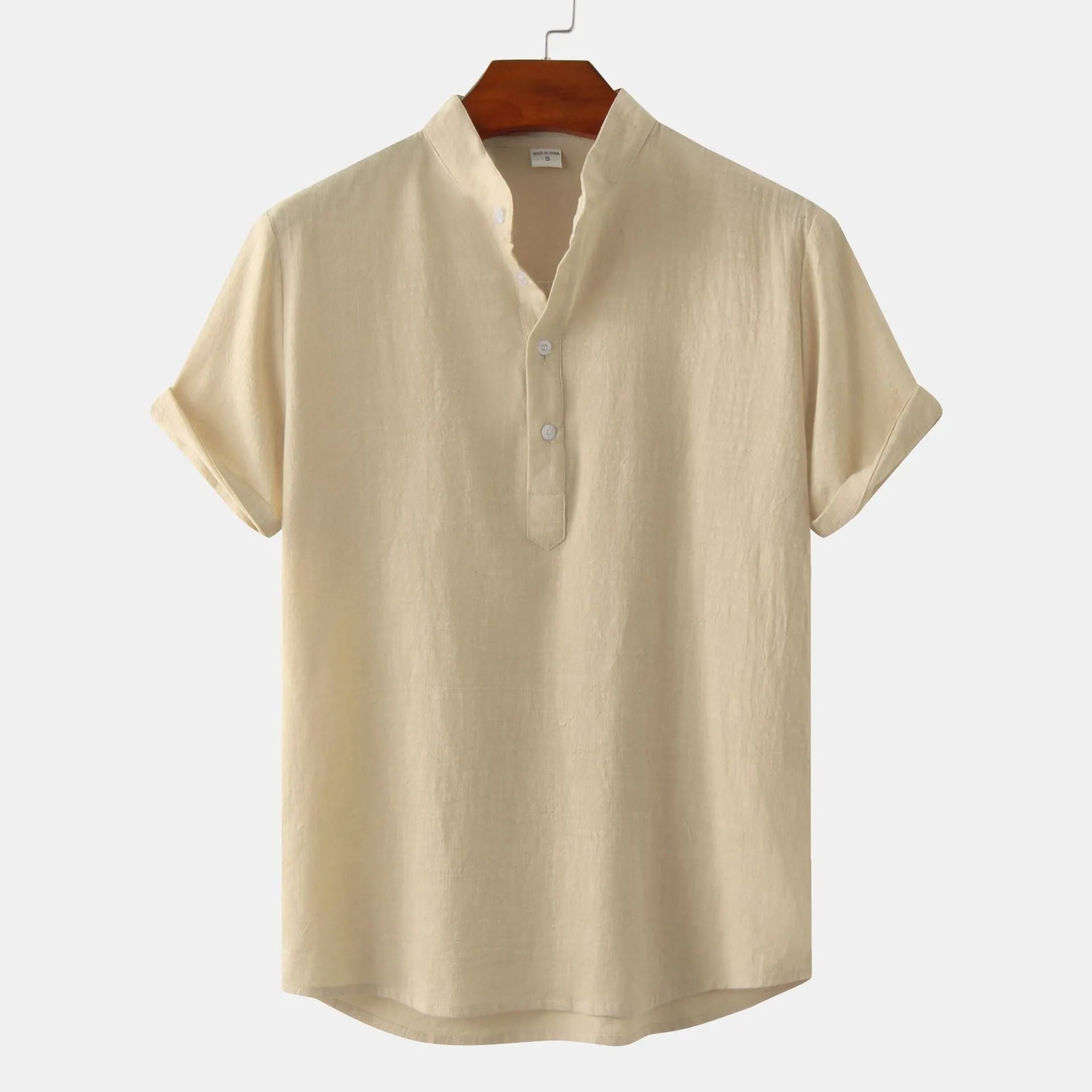 Men's casual short sleeve pullover shirt with floral print, available in multiple colours, sizes S to 2XL