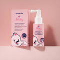 Children's probiotic teeth cleaning spray in 40ml bottle with strawberry and orange flavour options