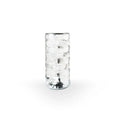 Crystal table lamp rechargeable diamond night light with teardrop acrylic shade on bedside table