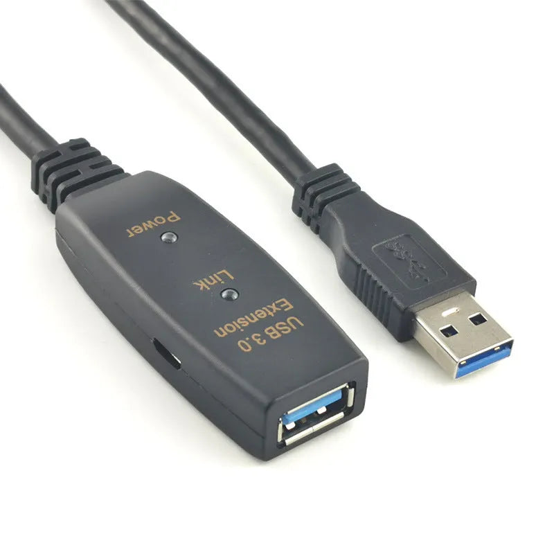 USB extension cable for conference camera and electronic whiteboard, oxygen-free copper, injection moulded, 5m-20m lengths